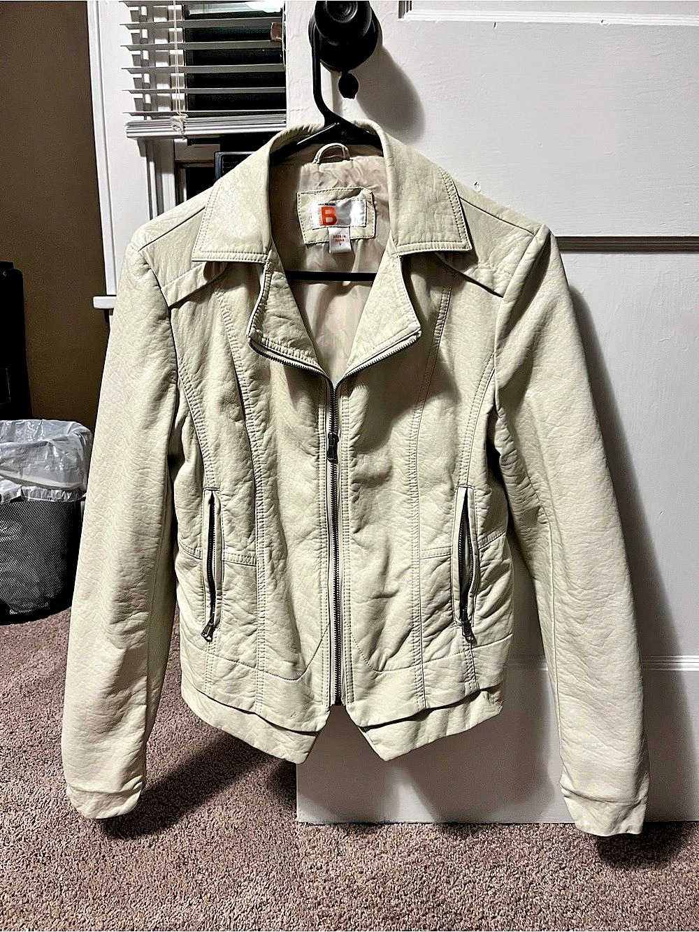 Bernardo Women's Cream Moto Jacket